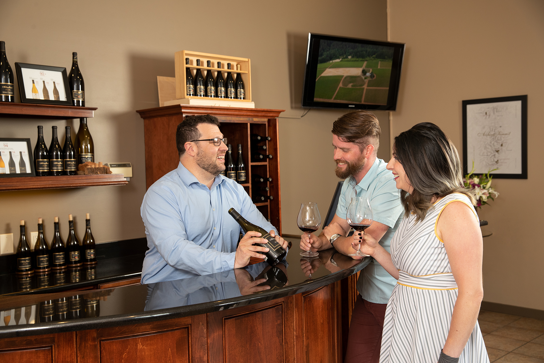 Guests at Tasting Room