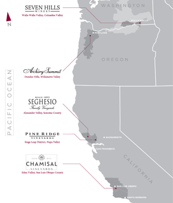 Map of Crimson Wine Group properties. 