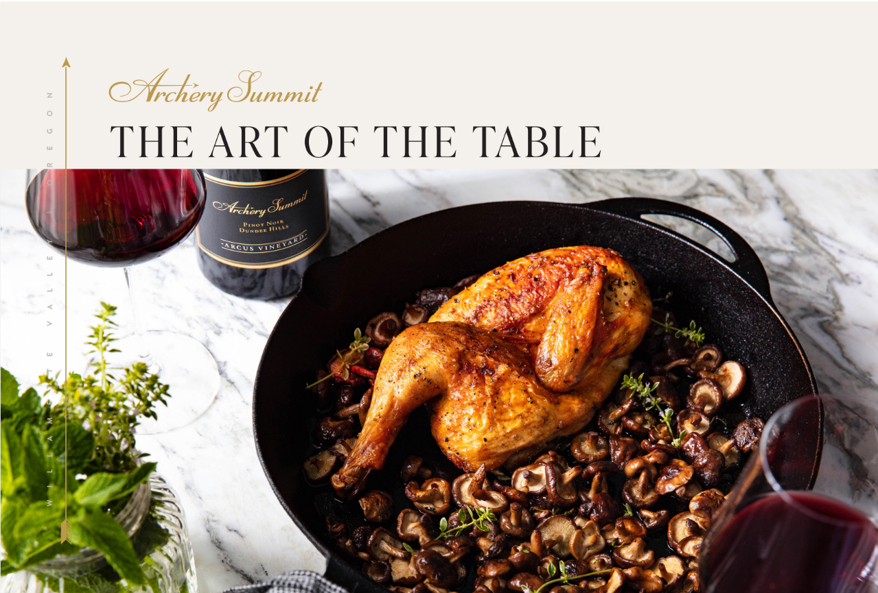 Archery Summit Guide cover "Mastering the Art of The Table"